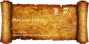 Matisa Polla névjegykártya